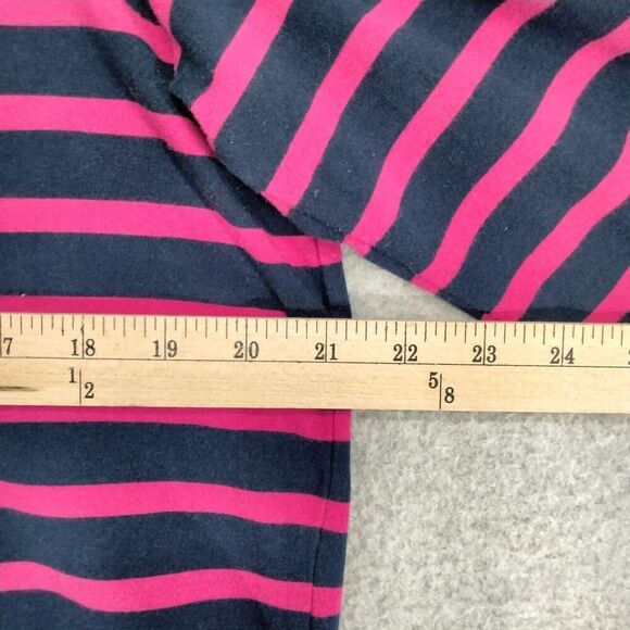 LRL Ralph Lauren Active Sz 1X Blue Pink Striped Knit 1/4 Zip Pullover Sweater - Picture 6 of 11